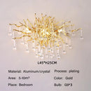 Villa Crystal Chandelier Pendant Light for Luxury Living Room, Dining, Bedroom - Axyaa Hanging Lamp