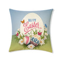 Easter Rabbit Eggs Design Linen Pillowcase - Axyaa Brings Spring Joy