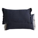 Axyaa Sand-Washed Cotton Lace Throw Cushion Cover with British Style, for Stylish Sofas.