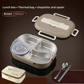 Axyaa Stainless Steel Insulated Lunch Box Set with Bag