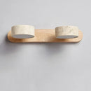 LED Vanity Mirror Light Wabi Sabi Travertine Natural Stone Wall Lamp for Axyaa Brand
