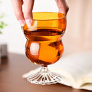 Axyaa 300ML Colored Glass Cup Water Bottle Coffee Tea Drinkware Mug