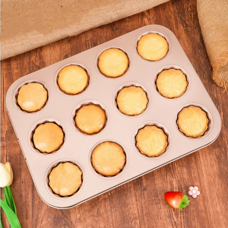 Axyaa Carbon Steel Mini Cake Pan Muffin Cupcake Baking Tool