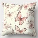 Axyaa Butterfly Pillowcase Set - 4pcs, Sofa Cushion Cover, 17.7" Single-Sided Print