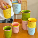 Axyaa Kawaii Ceramic Coffee Cup 400ml Cute Korean Mug Tea Water Juice Espresso Gift