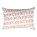 Axyaa Pink Geometric Stripes Pillow Cover for Home Decor and Living Room