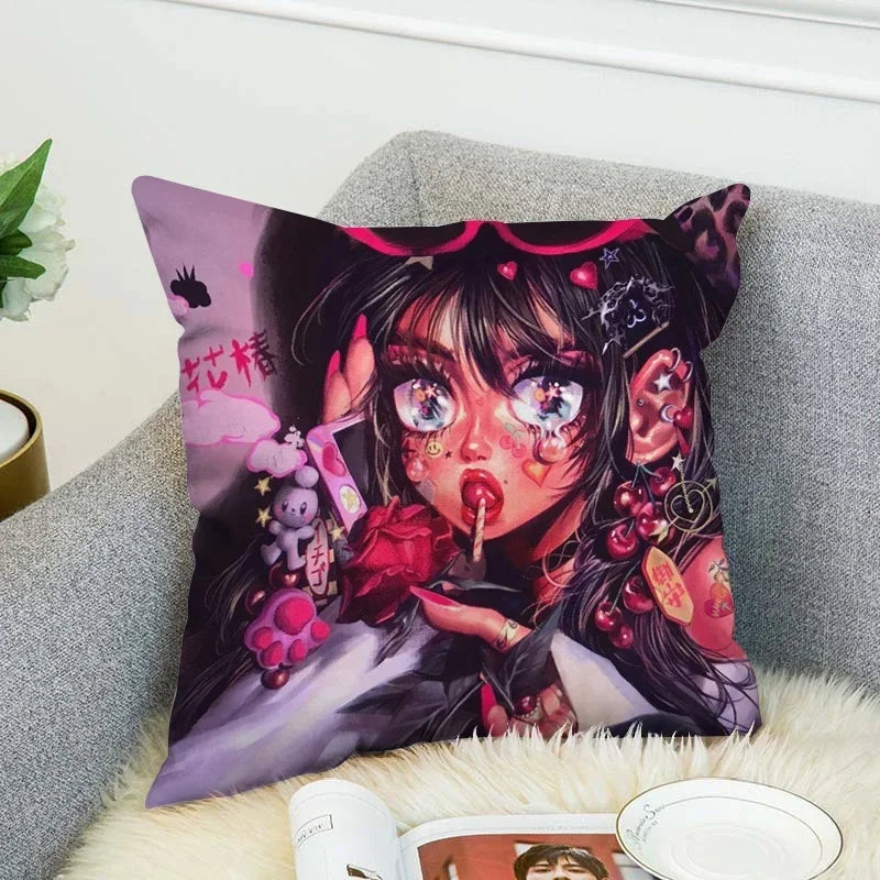 Axyaa Art Decor Pillow Cover 45x45 for Home & Car Decor