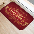 Axyaa Christmas New Year Home Decor Entrance Door Mat Non-Slip Living Room Hallway Carpet