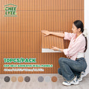 Axyaa 3D Stereo Self-Adhesive Grille Wall Stickers - 10 Pieces | 40*40 cm Square Sheets