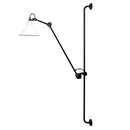 Axyaa White Black Long Rod Rocker Swing Arm Wall Lamp