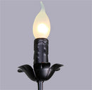 Axyaa Vintage Black White Chandeliers: Elegant Wrought Iron Lighting Fixture for Home and Hotel