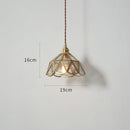 Axyaa Nordic Glass LED Pendant Lights Copper Modern Hanging Lamp Lighting