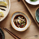 Axyaa Ceramic Seasoning Dish Snack Plate for Restaurant Tableware