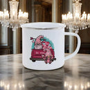 Axyaa Love Enamel Mug Set - Romantic Couples Coffee Cups