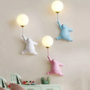 Axyaa Bear Wall Lamp for Kids Bedroom with 3D Moon Lighting