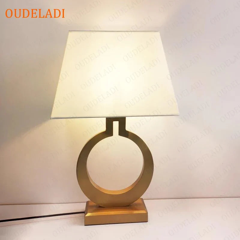 Luxury Gold Table Lamp for Bedroom by Axya - Modern Nordic Design with LED Reading Light