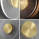 Luxury Gold LED Round Wall Lamp for Living Room by Axyaa