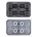 Axyaa Cat Ice Cube Mold: Silicone 4-Cavity Tray for Whiskey, Cocktails, Chocolate