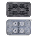 Axyaa Cat Ice Cube Mold: Silicone 4-Cavity Tray for Whiskey, Cocktails, Chocolate