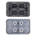 Axyaa Cat Ice Cube Mold - 4 Cavity Silicone Tray for Whiskey Cocktails