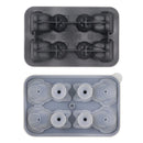 Axyaa Cat Ice Cube Mold - 4 Cavity Silicone Tray for Whiskey Cocktails