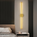 Modern Gold LED Wall Light for Home Decor by Axyaa - Sleek Design for Living Room & Bedroom