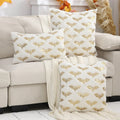 Axyaa White Pillowcase with Golden Sequin Embroidery - Halloween Theme