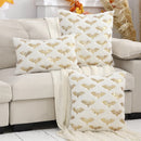 Axyaa White Pillowcase with Golden Sequin Embroidery - Halloween Theme