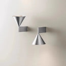 Axyaa Nordic Brushed Metal Cone Wall Lamp for Living Room, Study, Dining Room