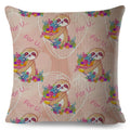 Axyaa Cat Cushion Cover: Decorative Linen Pillow for Home, Sofa, Children's Room