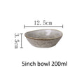 Axyaa Retro Gray Ceramic Dinnerware Set