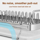 Axyaa Pull-Out Countertop Cutlery Storage Drainer for Kitchen Dish & Cup