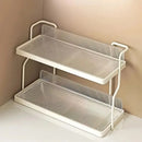 Axyaa Acrylic 2-Layer Spice Rack: Versatile Countertop Organizer for Condiments and Herbs