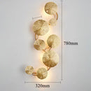 Lotus Leaf Wall Lamp Sconce for Bathroom LED Lights by Axyaa - Modern Industrial Bedroom Indoor Fixture