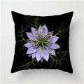 Axyaa Floral Cushion Cover - Sunflower Rose Dandelion Decorative Pillowcase