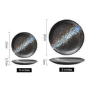Axyaa 6" & 8" Ceramic Dinner Plate Set for Home and Restaurant Use
