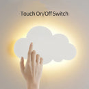 Axyaa LED Cloud Wall Lights Touch Switch Lamps - Modern Living Bedroom Decor