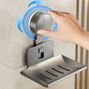 Axyaa Suction Cup Soap Holder Wall Bathroom Dish Box Drainage
