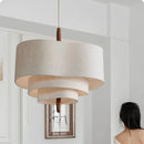 Axyaa Nordic Fabric Chandelier Pendant Light for Home Indoor Lighting