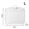 Axyaa Transparent Mesh Zipper Makeup Storage Bag, Waterproof & Portable Block Toy Packag