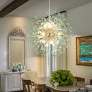 Axyaa Dandelion Crystal Chandelier for Dining and Living Room Lighting