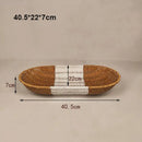 Axyaa Rattan Wicker Serving Baskets: Bread Fruit Vegetables Basket 6 Styles