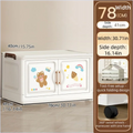 Axyaa Cartoon Foldable Storage Box, Heavy-Duty Rolling Organizer for Home Organization