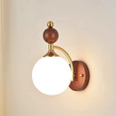 Axyaa Solid Wood Bedside Wall Lamp for Bedroom, Living Room, Study, Aisle, Porch