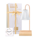 Axyaa Retro Aromatherapy Candle Warmer with Timer Night Lamp