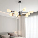 Axyaa Nordic LED Tree Branch Chandelier Gold Art Decoration Light