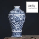 Blue & White Porcelain Vase Axyaa Classic Chinese Ornaments for Home Decor