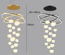 Axyaa Modern LED Pendant Chandeliers for Living Room Staircase Indoor Lighting