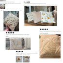 Axyaa Floral Pillow Case: Light Luxury Embroidered Cushion Cover, 45x45cm