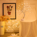 Axyaa Starlit LED Tree Table Lamp: Touch Switch Night Light for Kids' Bedroom, Home Décor